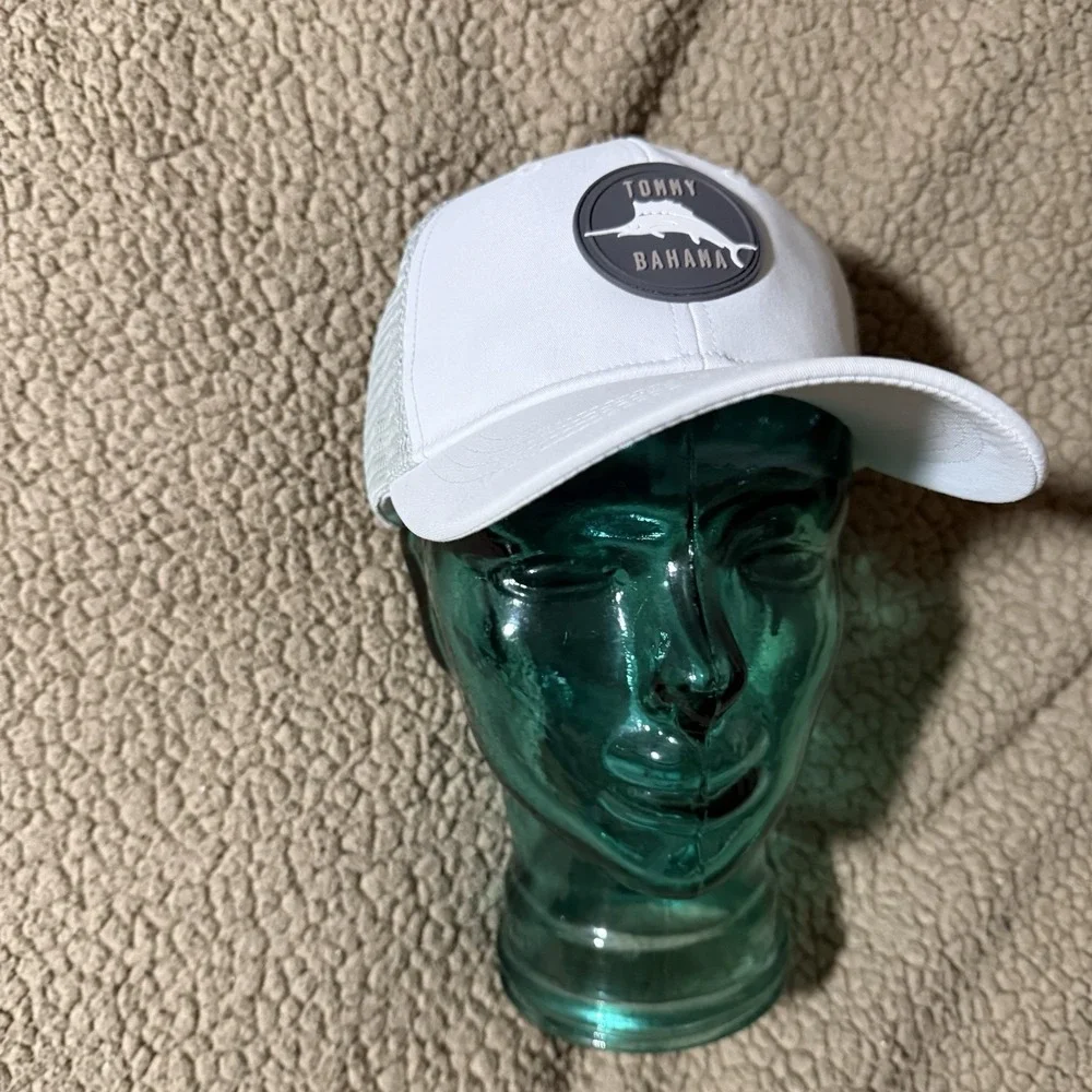 Tommy Bahama Snapback Tip Your Cap Baha Margarita White Gray Trucker Golf Hat